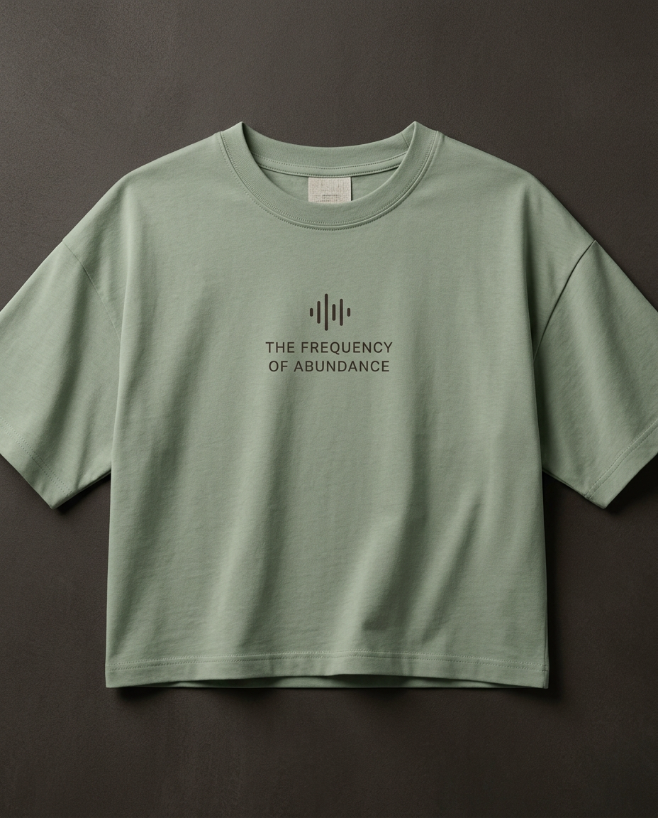The Sage Crop Tee in Sage
